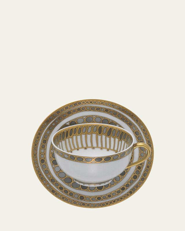 Syracuse Taupe Cup & Saucer